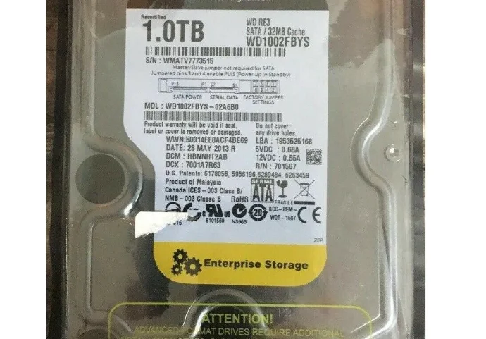 For WD1002FBYS 1T 1TB 1000G serial port SATA desktop enterprise hard disk 5 S7383004777784f6caf6efe2bfbd863511
