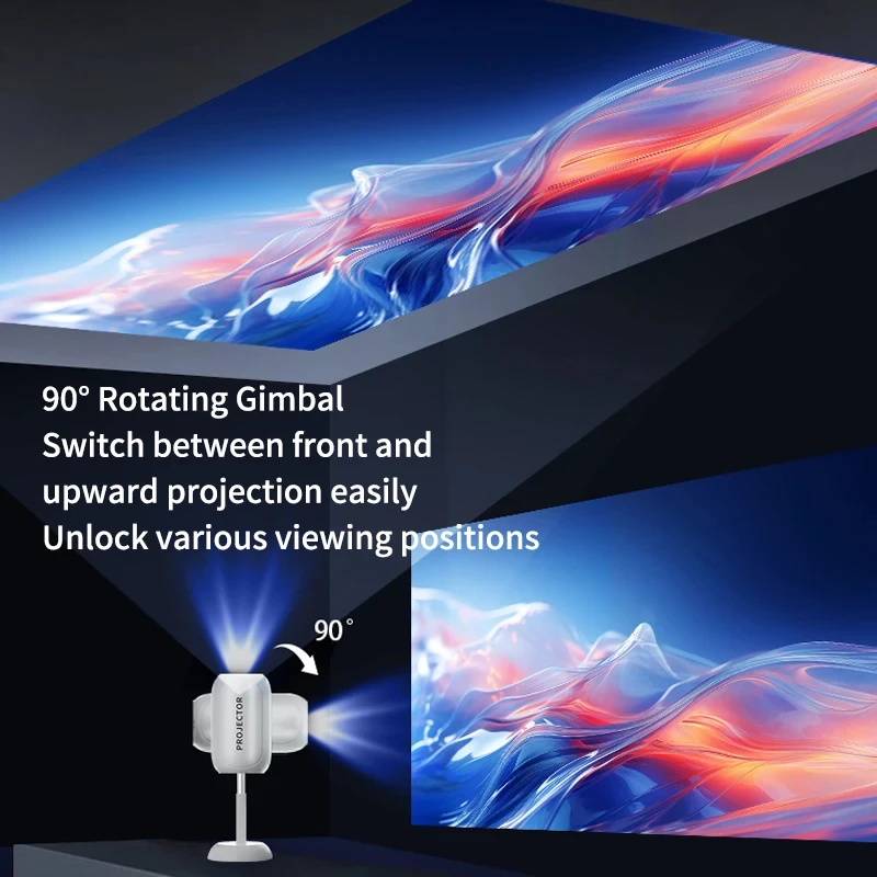 TS-6 Portable Hidden Lift Projector 240ANSI Android 1280*720P WIFI 6 BT 4.0 HI352 Home Cinema Outdoor Hard Decoding 4K Projector