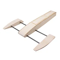 RC Speed Boat Wooden Sponson Outrigger Shrimp Speed Boat Model Kits Radio Remote Control Speedboat,Single Model 1