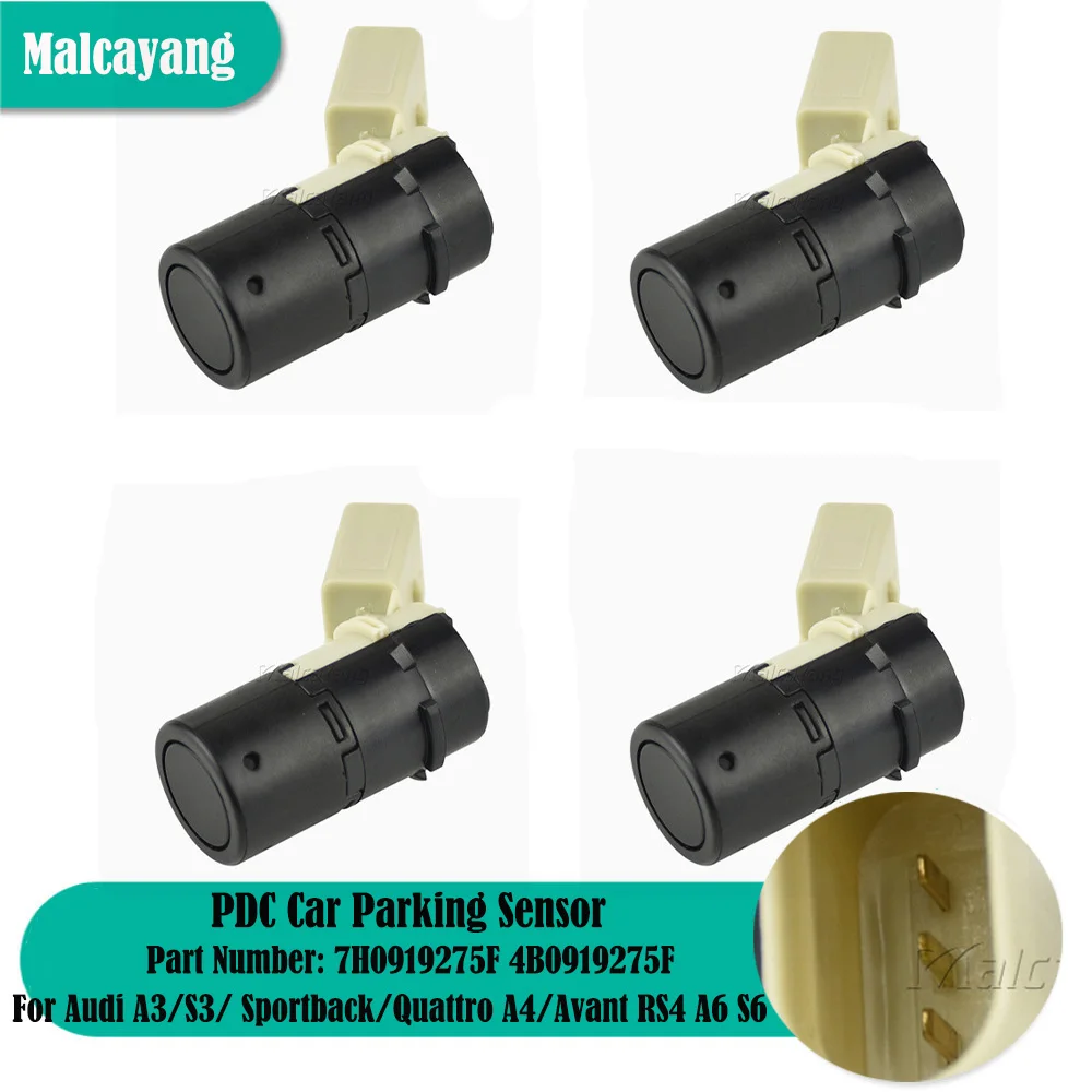 

NEW 4pcs Parking Distance Control PDC Sensor For Audi A3/S3/ Sportback/Quattro A4/Avant RS4 A6 S6 Avant 7H0919275F 4B0919275F