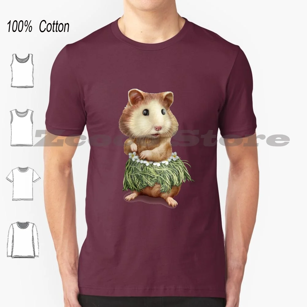 Hula T Shirt 100% Cotone Confortevole Di Alta Qualità Wonder Pet Animals Hula Dance Hawaii Funny Lovely Pets