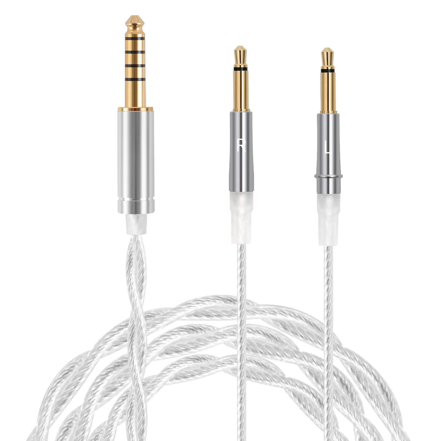 Câble De Rechange 3,5mm Pour Casque Focal - 1,3m, Nylon Tissé, Compatible Elegia, Clear MG, Celestee, Etc.