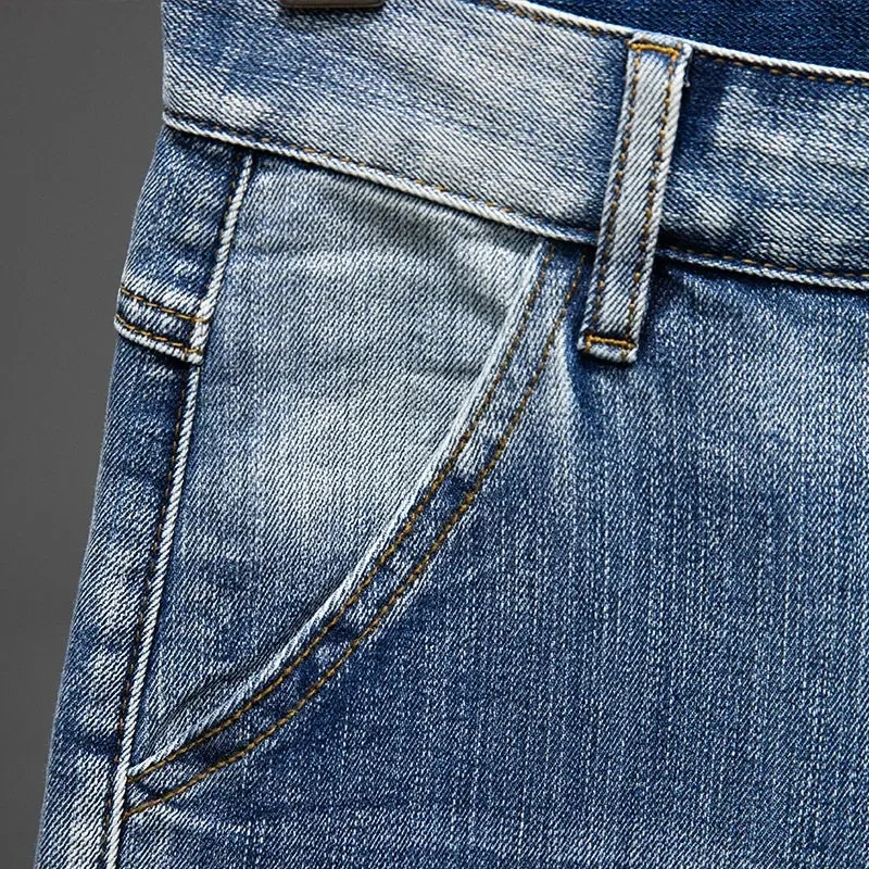 Summer jeans shorts denim shorts male loose large size