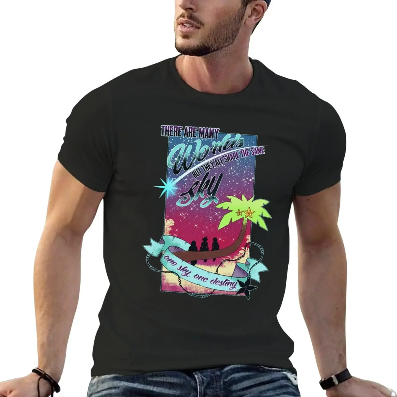 

Same Sky.... T-Shirt summer clothes anime customs funny t shirts for men