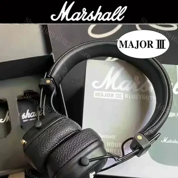 Marshall Major III 3 Cuffie wireless/cablate con microfono Auricolari da gioco per bassi profondi Cuffie Bluetooth pieghevoli per musica rock sportiva 1