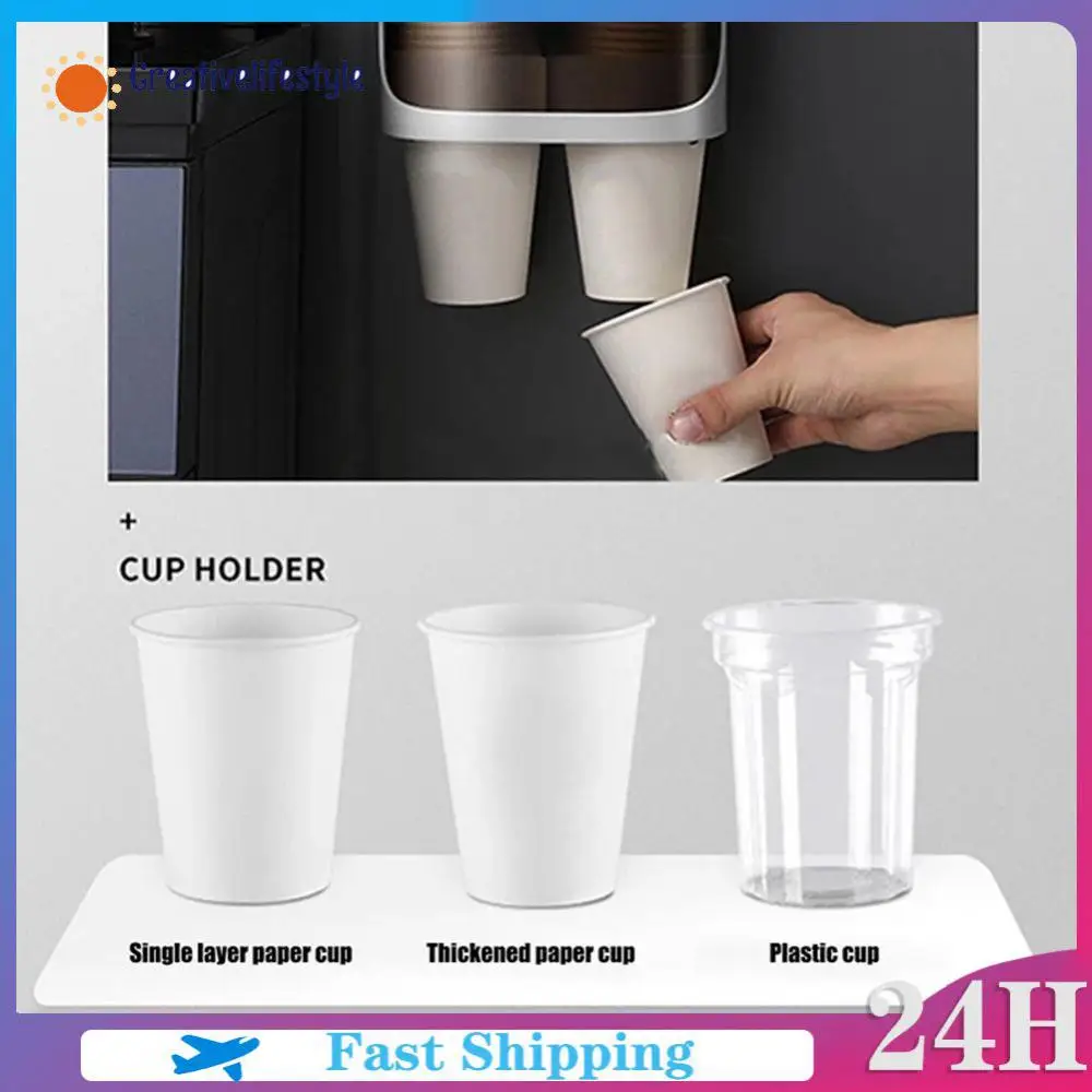 

Настенный одноразовый вертикальный пластиковый держатель для стаканов, стойка для хранения пыли, офисные держатели для стаканов, для кухни