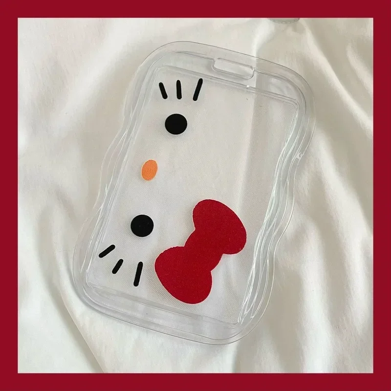 Card Holder Kawaii Cartoon Hello Kitty Cute KT Cat ID Card Student Girls Keychain Bus Gifts