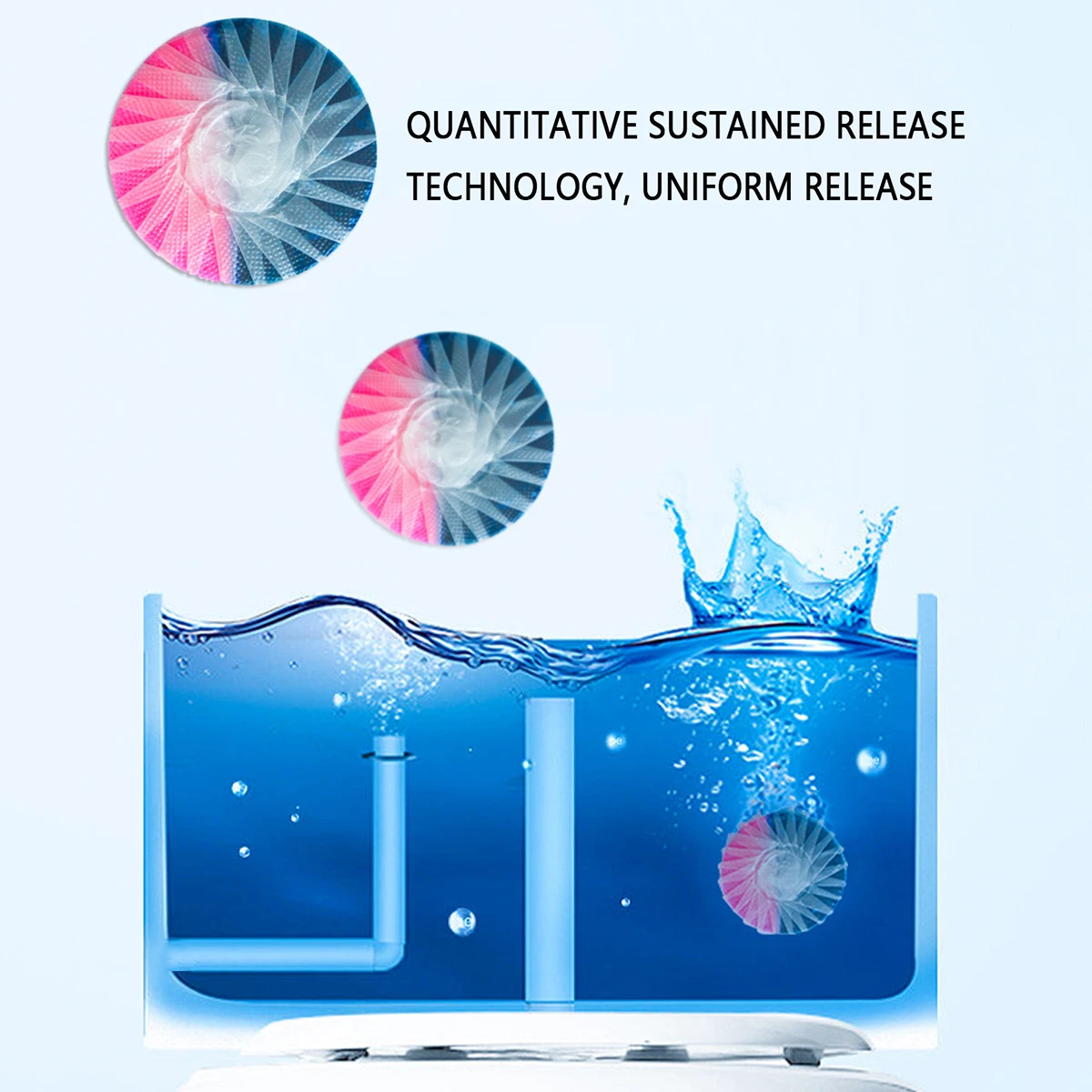 Automatic Toilet Cleaner Tablets Continuous Release Technology Long-Lasting Freshness