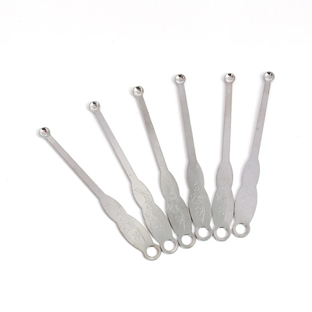 

100pcs Portable Ear Wax Remover Ear Pick Cleaner Stainless Steel Ear Scoop Spoon Durable Ear Cleaner for Home