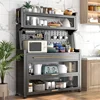 Nordic Metal Kitchen Cabinet for Kitchen Furniture Sideboard Multi-layer Landing Creative Upscale Multifunction Storage Cabinet 2