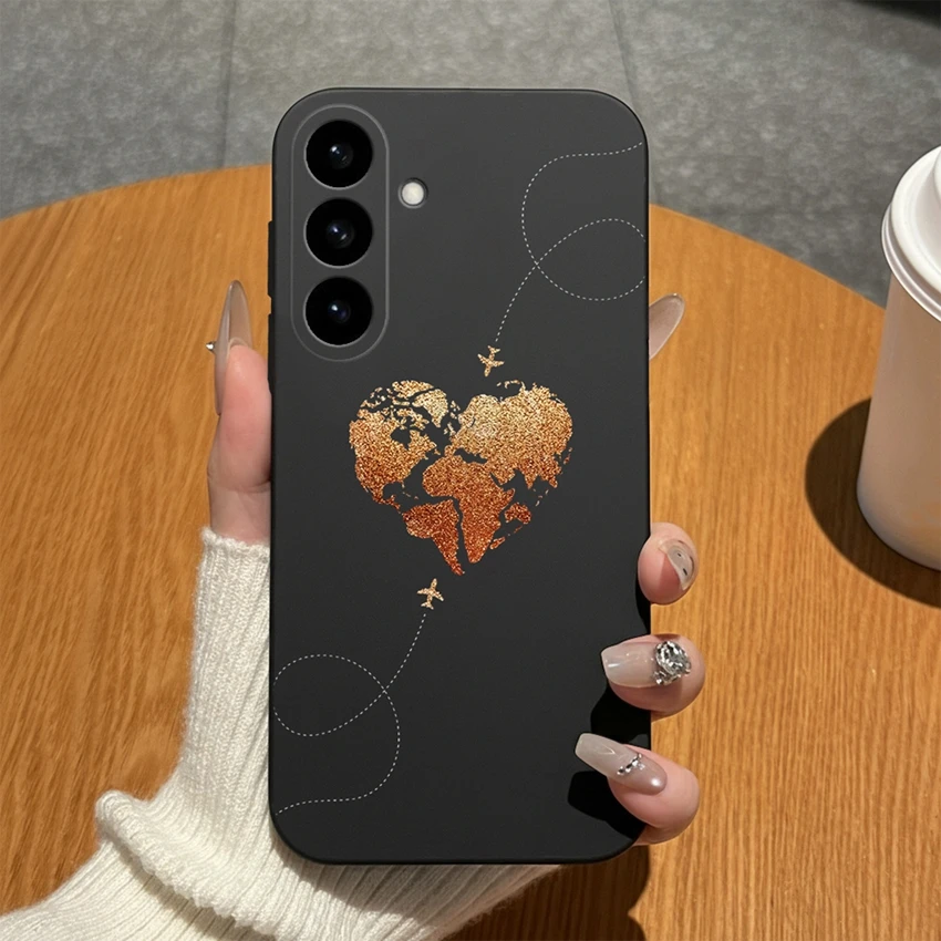 Abstract Art Pattern Soft Matte Silicone Phone Case - High-Quality Bumper Shell