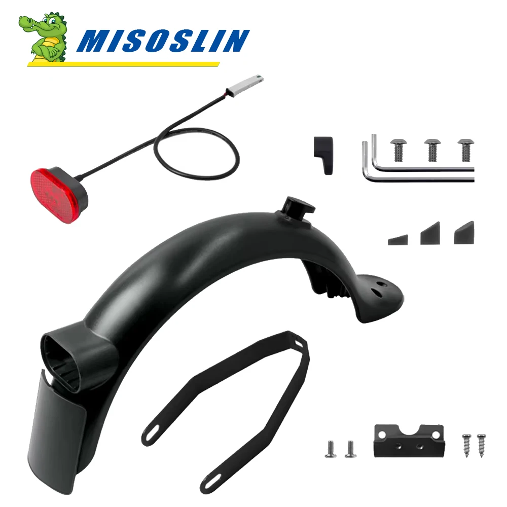 Electric Scooter Accessories Rear Mudguard Fender Brake Taillight Parts for Xiaomi M365 Pro 2 1S Replacement