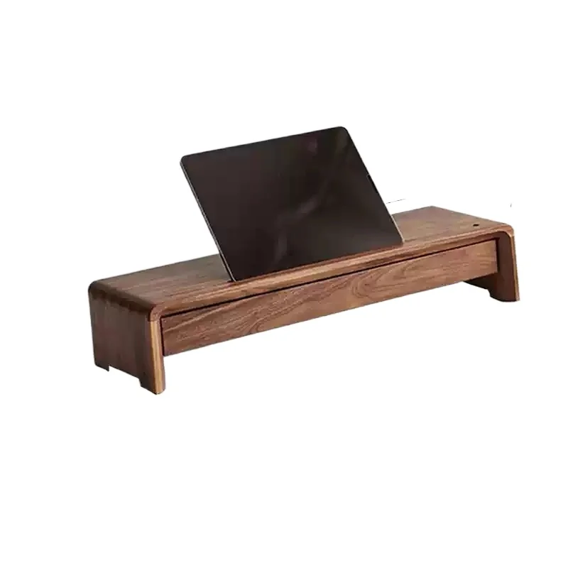 Organizer da tavolo multifunzione per computer in legno con supporto per laptop per scrivania da ufficio - immagine 6