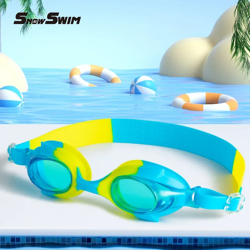 Silicone Children's Swimming Goggles High Quality Cartoon Fashion Comfort Frame HD Waterproof and Anti-fog Swimming Goggles 6