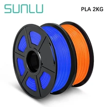 SUNLU PLA materiał 2 rolki 1.75MM 1kg/2.2lbs wkłady do drukarek 3D 100% bez bąbelków materiał przyjazny dla środowiska dla dzieci