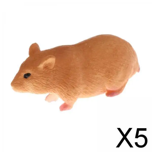 

5x Animal Models Figure Toy Animal Figurines Party Supplies Home Decoration Gift