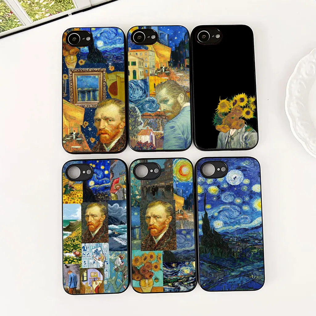 Starry Night Van Gogh Art Premium Phone Case Cover