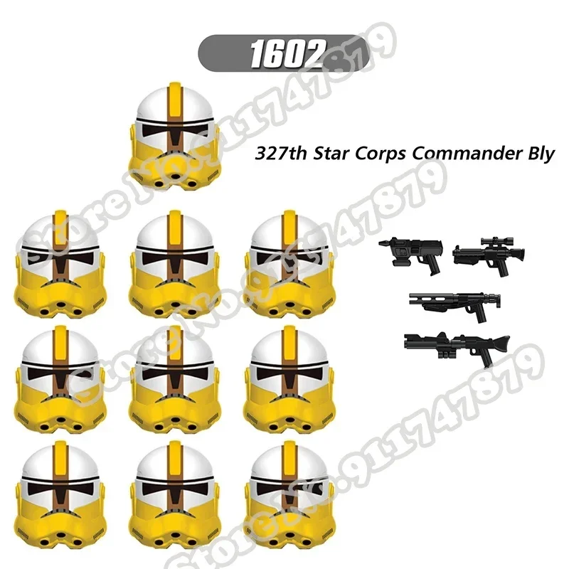 

HEROCROSS 10PCS Commando 501st Building Blocks Force 99 Hunter Crosshair Wrecker Echo Cody Rex Star Brick toys Figures