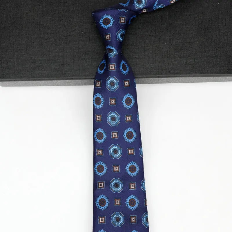 Neue 8CM Herren-Krawatten mit Karomuster, Retro-Print, Punktmuster, Paisley-Blumenmuster, Designer-Krawatte für Bräutigam, Business, Hochzeit, Party-Accessoires – Detail 18