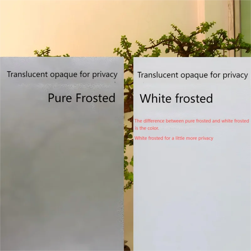 FANCY FIX Translucent frosted glass privacy film Static attraction Can be used for glass doors office home window decoration