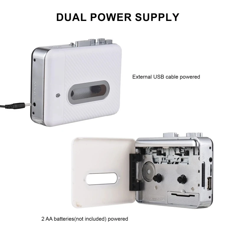 EOENKK Cassette Tape to MP3 Converter Cassette To MP3 Card Player U Disk Tape Recorder to Player