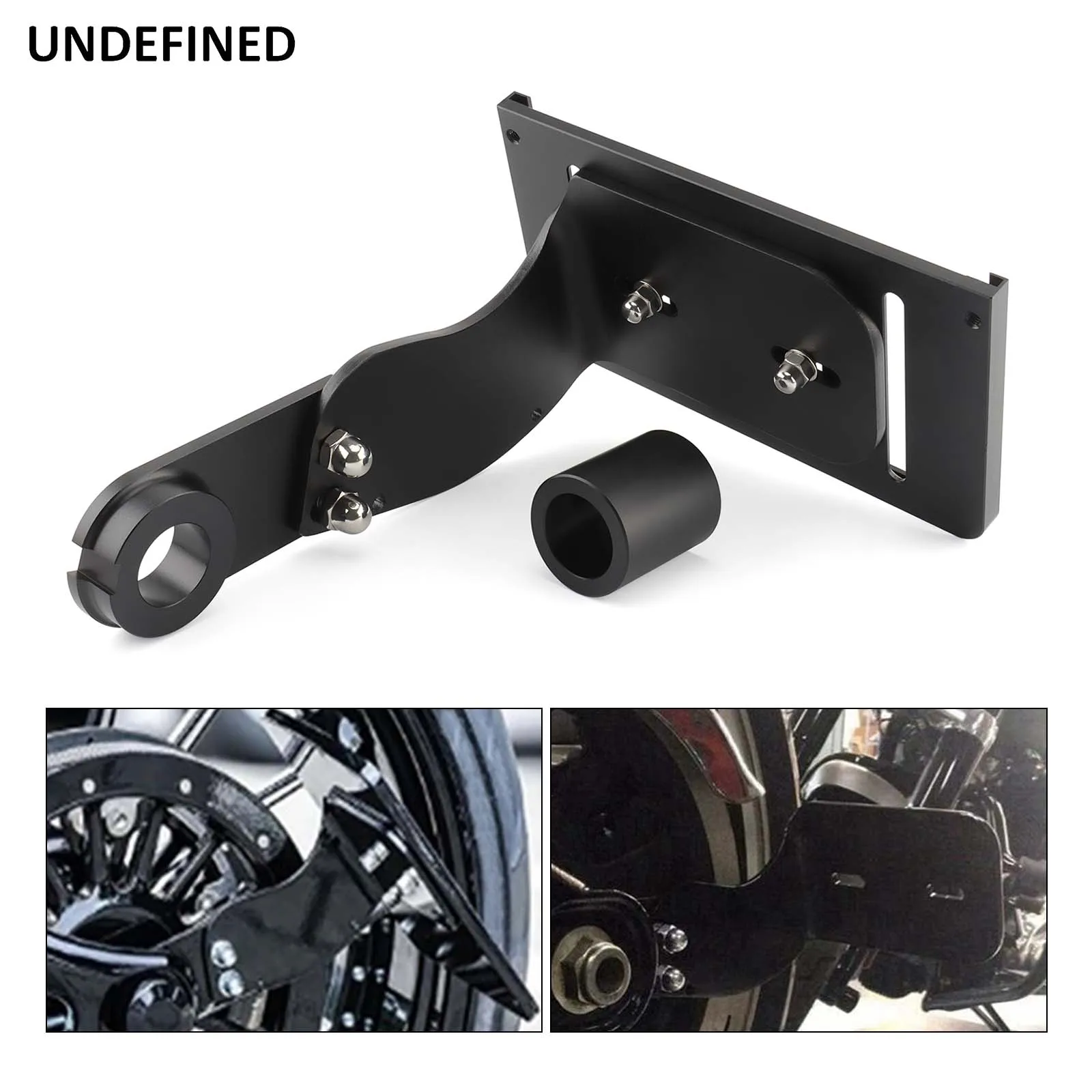 Set: Side Mount License Plate Holder Compatible With Harley Davidson Dyna Street Bob 06-17 CRB Craftride Black Cover Compatible With Cruiser DH1601 Outdoor Tarpaulin Craftride XXL In Black-orange ✓ Buy Now - View #3