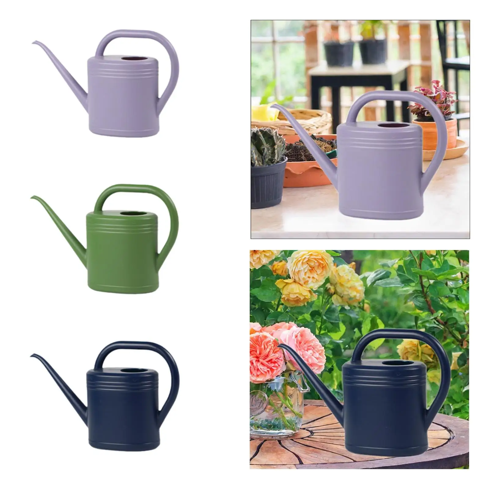 2L Watering Can Watering Bottle with Comfortable Handle Pot for House Plants Indoor Outdoor Plants Garden Flowers