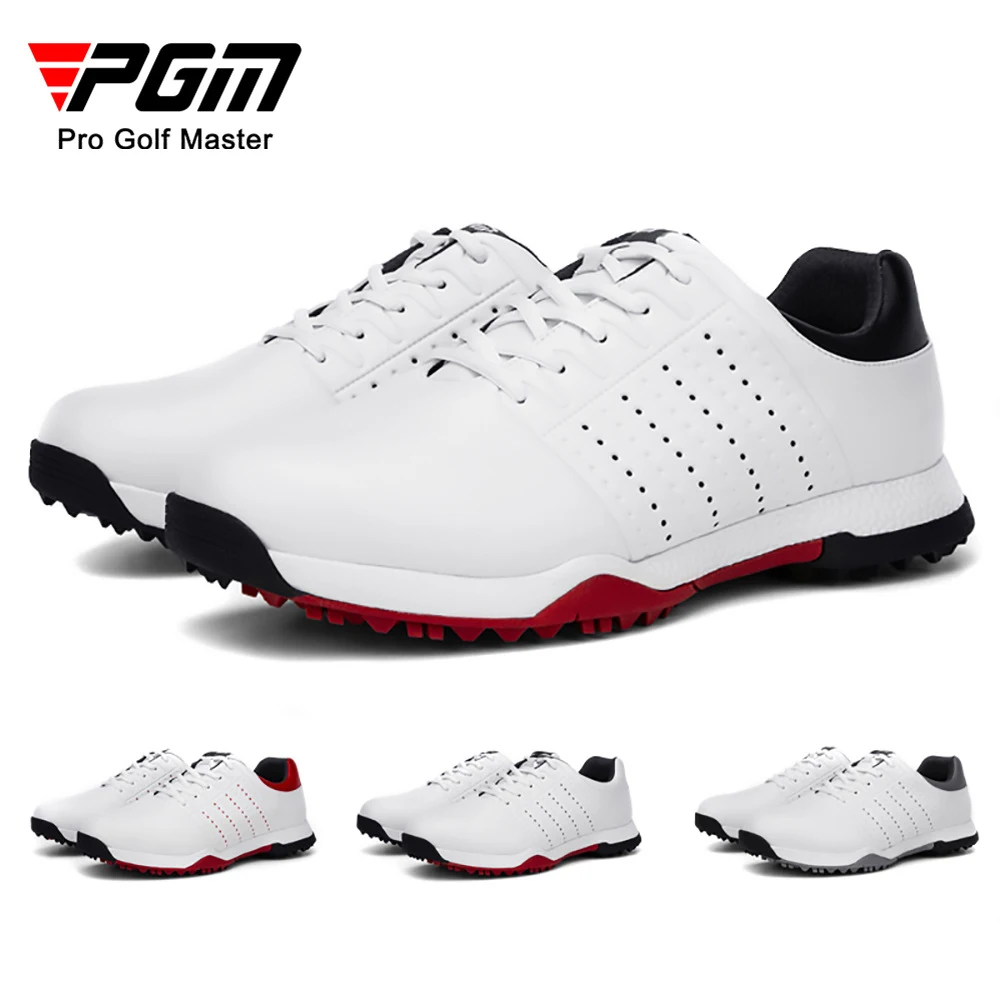 

PGM Men Golf Shoes Anti-slip Breathable Golf Sneakers Super Fiber Spikeless Waterproof Outdoor Sports Leisure Trainers XZ149