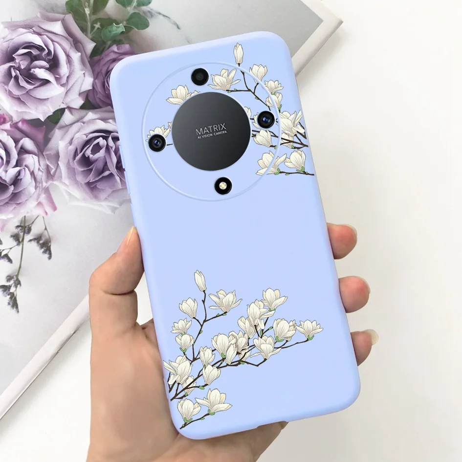 Lovely Cartoon Flower Slim Soft Silicone Phone Case Cover