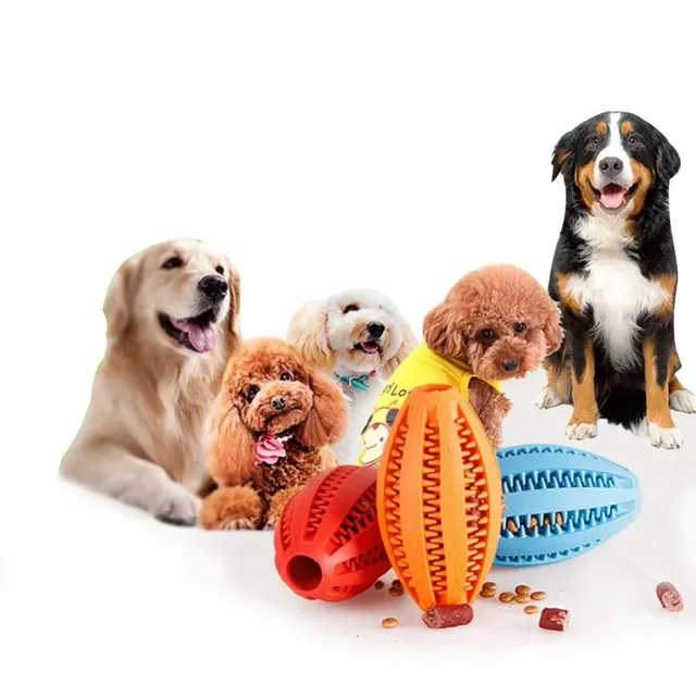 Soft Pet Toys Funny Natural Ball Dog Chew Toy for Dog Tooth Clean Food Ball Toy Extra-tough Rubber Ball Dog Animals 2