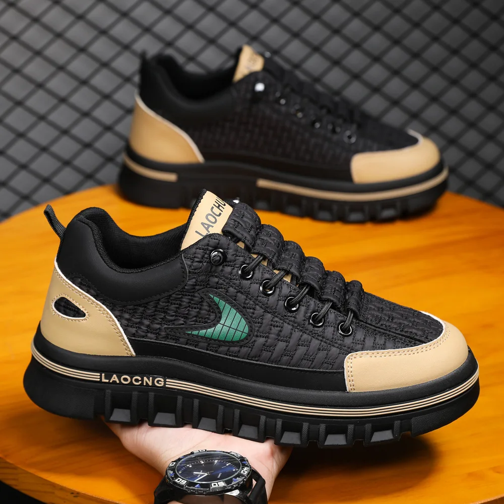 Men Chunky Sneakers Fashion Non-slip Luxury Brand Men's Sneakers Designer Platform Casual Board Shoe Man's Vulcanize Shoe 2