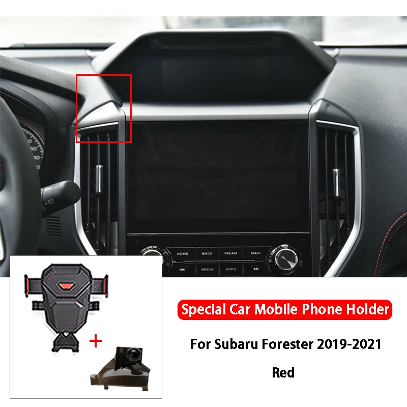 LUNQIN Supporto per telefono per auto per Subaru Forester 2019-2024, Crosstrek 2018-2023 Accessori Auto Staffa di Navigazione Decorazione Interna Supporto per cellulare