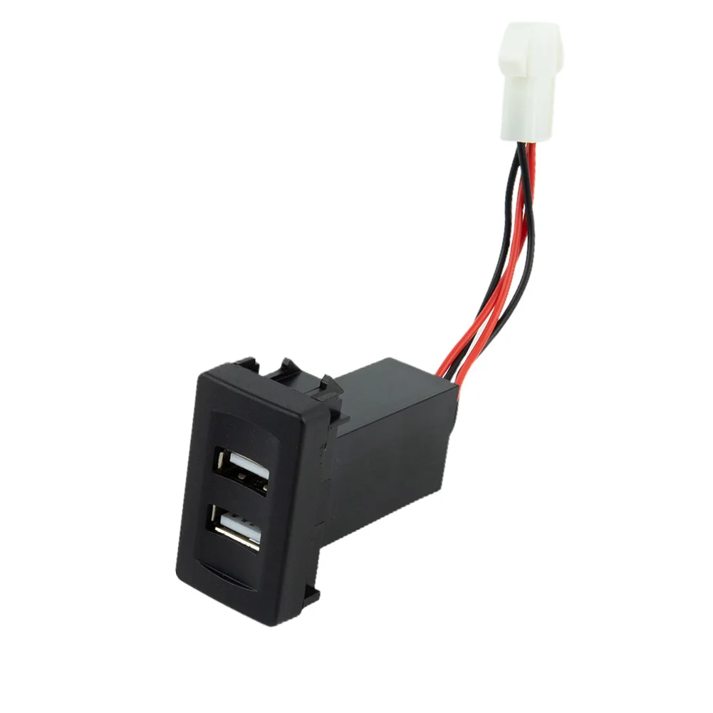 

Автомобильное зарядное устройство с двумя USB-портами, двойная розетка с жгутом проводов для Trans Port T4 12-24 В, запасные части для салона автомобиля