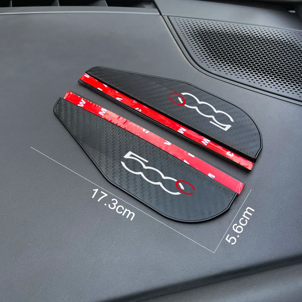 Car Rearview Mirror Rain Shield Sticker For Fiat 500 500C 500X 500L Abarth 695 car rainproof film car mirror film car rearview mirror visor rearview mirror visor rearview mirror rain shield rearview mirror rain eyebrow rearview mirror rain guard car camera rain shield