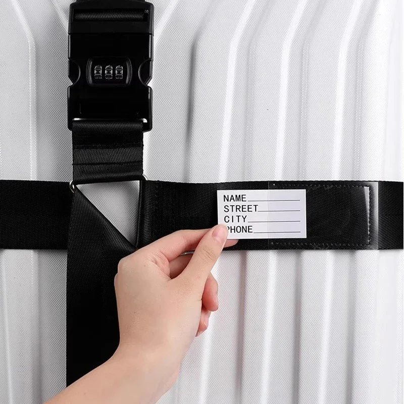 Cinghie Per Valigia Con Etichette - 2 Pezzi, Regolabili - Nylon Colorato Per Identificare Bagagli