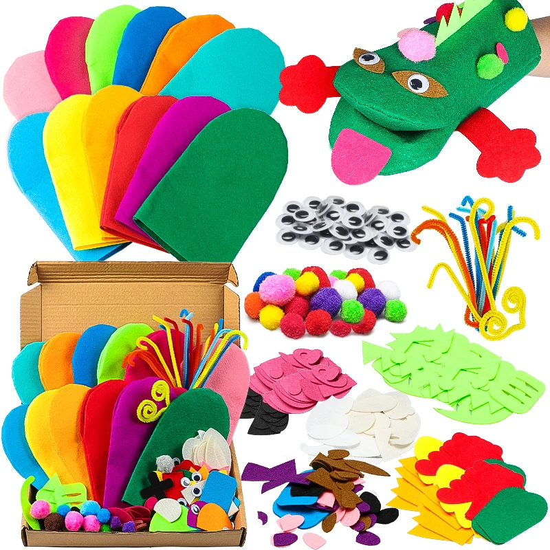 Animal-Themed DIY Hand Puppet Craft Kit