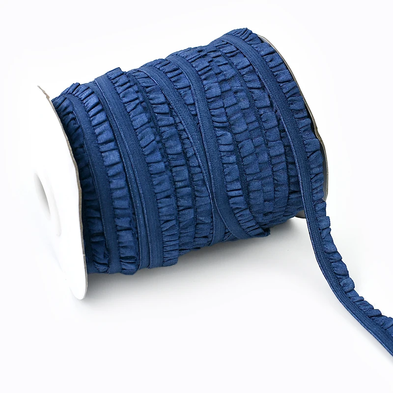 Stretch Lace Trim Ribbon - Ruffled Elastic Band for Sewing and DIY Accessories