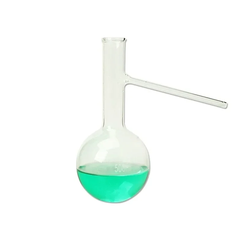 Glass Distillation Flask Round Bottom with Side Arm 1pcs 150/250/500ml Distilling Lab Flask