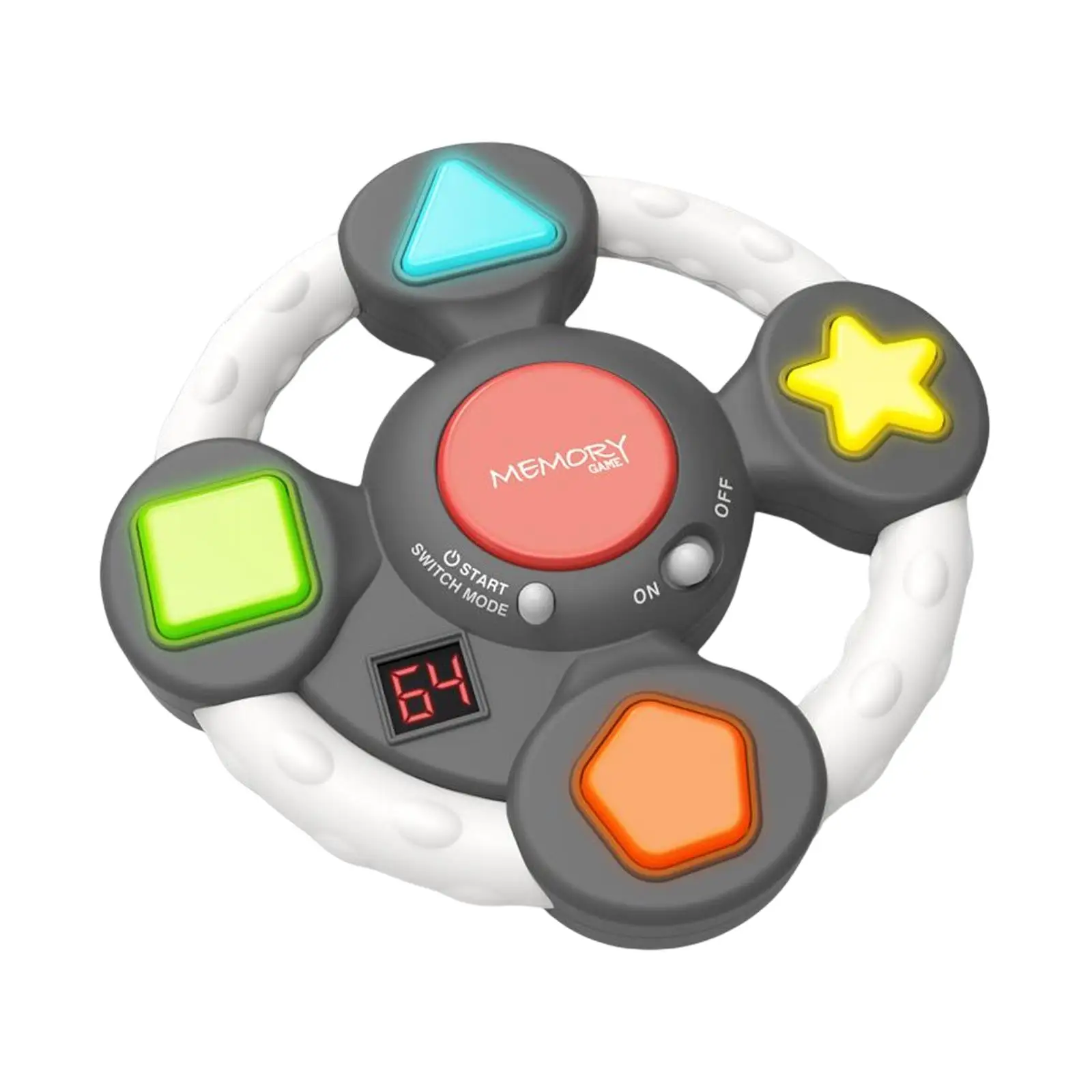 Classic Electronic Memory Game with Lights Sound Handheld Controller Follow The Flashing Sequence for Children Toddler Kids