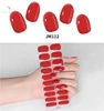 20Tips Nude Semi-Cured Gel Nail Patch Slider Waterproof Long Lasting Solid Color Full Cover Gel Nail Sticker UV Lamp Needed 5