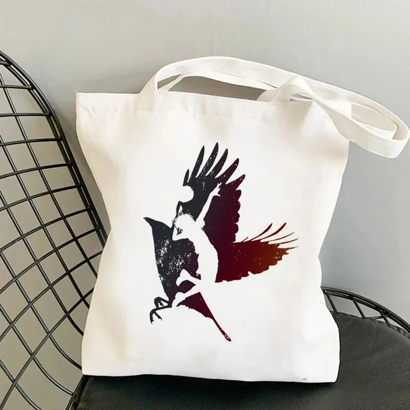 Fashion Haikyuu Anime Printing Ladies Shoulder Bag Casual Tote Eco Large Capacity Portable Travel Shopping Bag Schoolbag 2