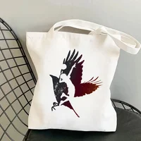 Fashion Haikyuu Anime Printing Ladies Shoulder Bag Casual Tote Eco Large Capacity Portable Travel Shopping Bag Schoolbag 2