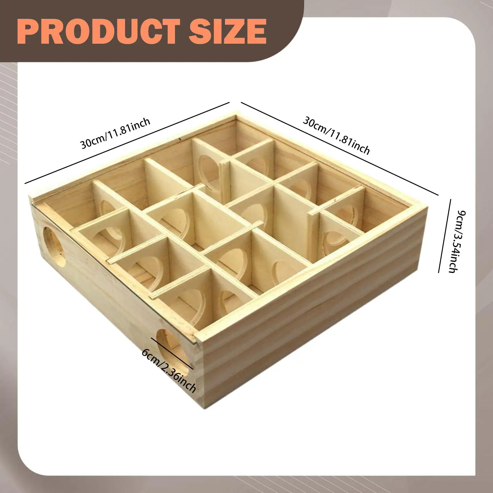 Hamster Maze Puzzle Toy Wooden Play Toys Hamster Cage Hideout Digging Box for Dwarf Hamsters Guinea Pigs Small Animals