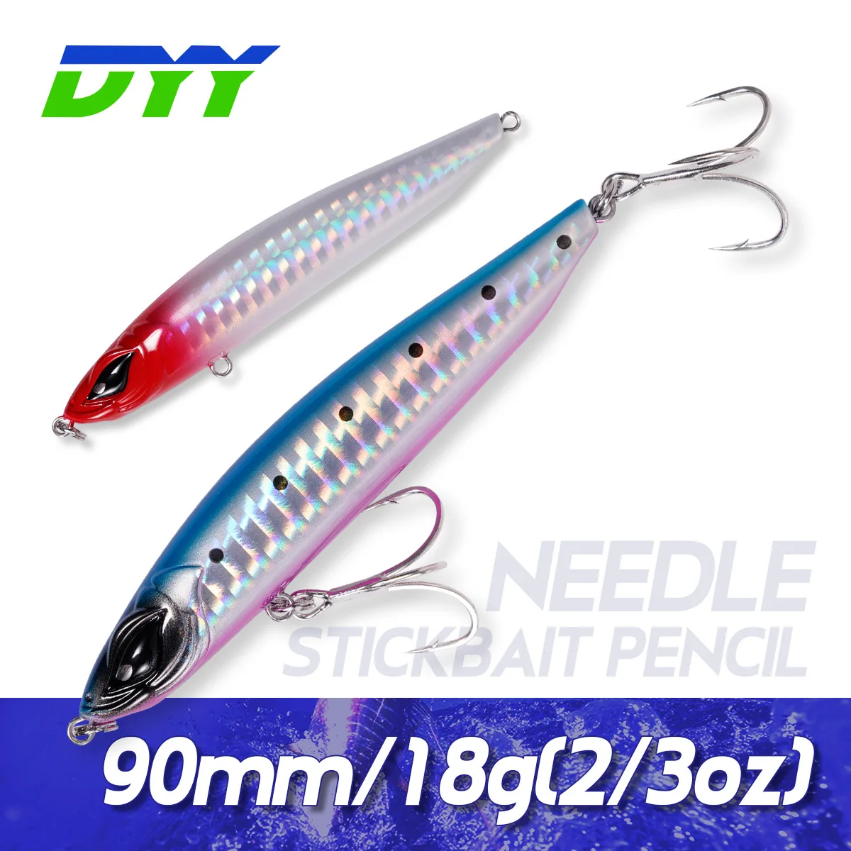 

DYY Stickbait Pencil Fishing Lure 9cm 18g Sinking Pencil Wobblers Long Casting Artificial Hard Bait for Bass Pike Fishing Lures