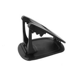 Enhanced Car Phone Holder - 360° Rotatable Dashboard Mount (Black)