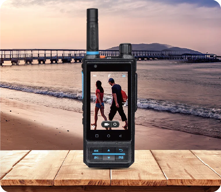 CAMORO S200 2G/3G/4G 젤로 포크 워키토키 양방향 라디오 듀얼 SIM 카드 장거리 워키토키