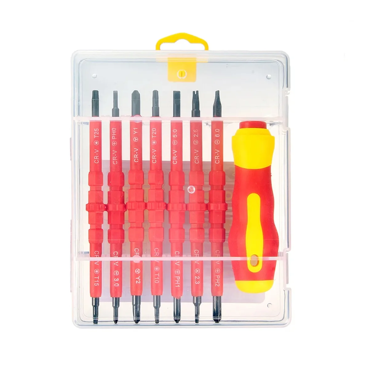 Versatile Double-Ended Screwdriver with High-Hardness Interchangeable Heads for Efficient Repairs and Maintenance