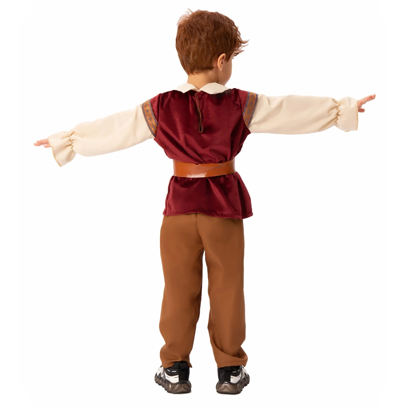 Kid Boys Medieval Costume Cosplay Costume Colonial Pioneer Trousers Children's Day Ruffled Pirate Knight Halloween Cosplay kids cosplay costume medieval prince costume