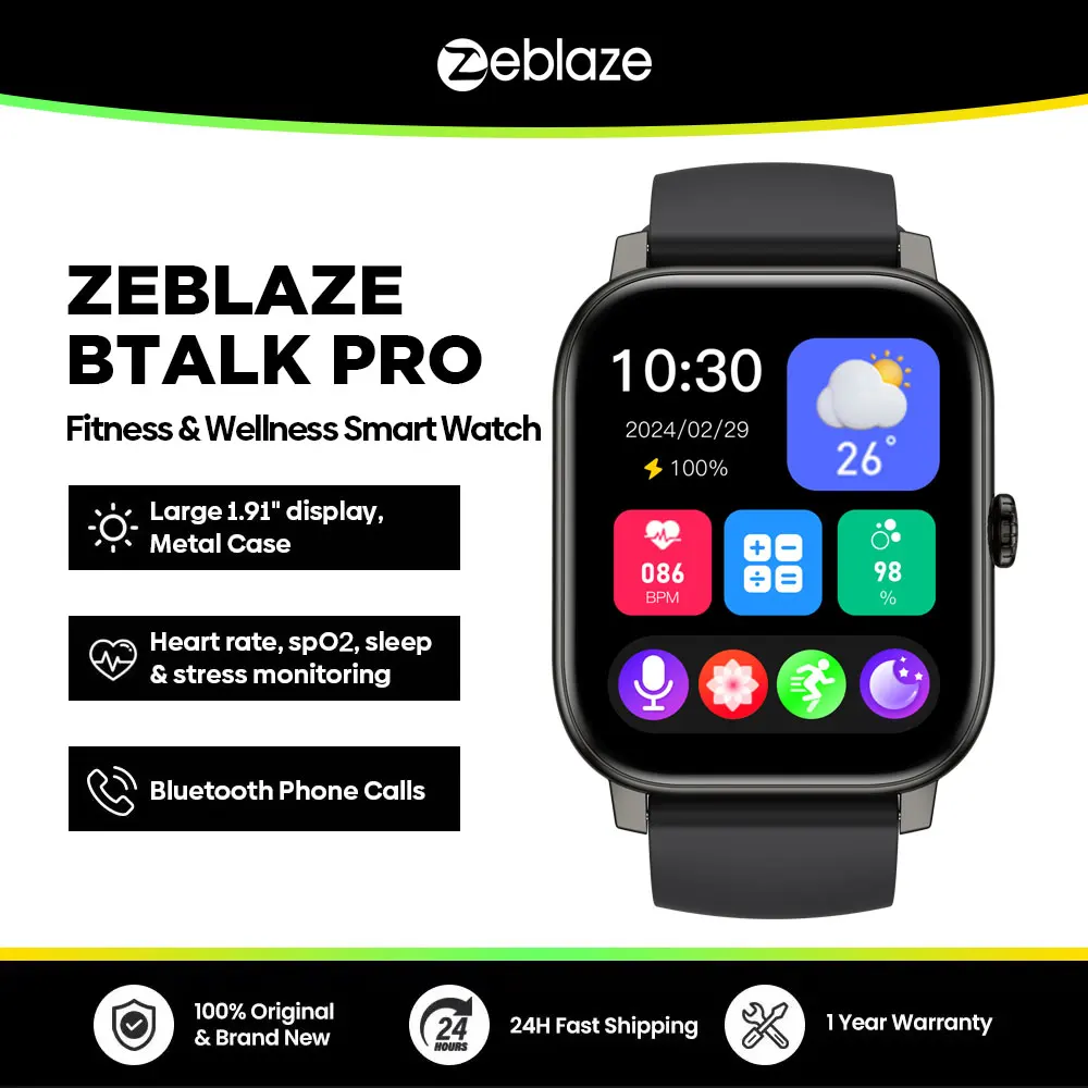 นาฬิกาอัจฉริยะ Zeblaze Btalk PRO โทรด้วยเสียง สุขภาพครบจบในตัว