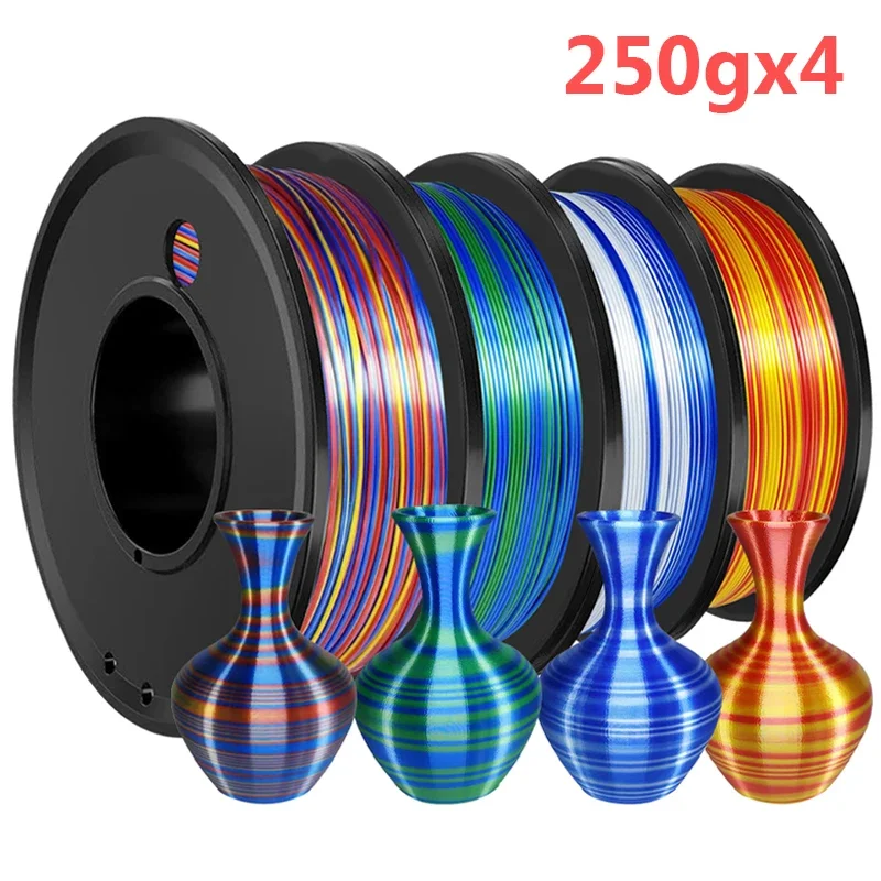 1KG Dual Color PLA Filament 3D Printer Silk Gold red Two Color blue ...